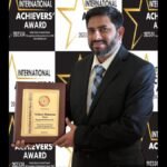 Tech Visionary, Venkata Mudumbai was honored with the International Achievers Award by the Indian Achievers’ Forum
